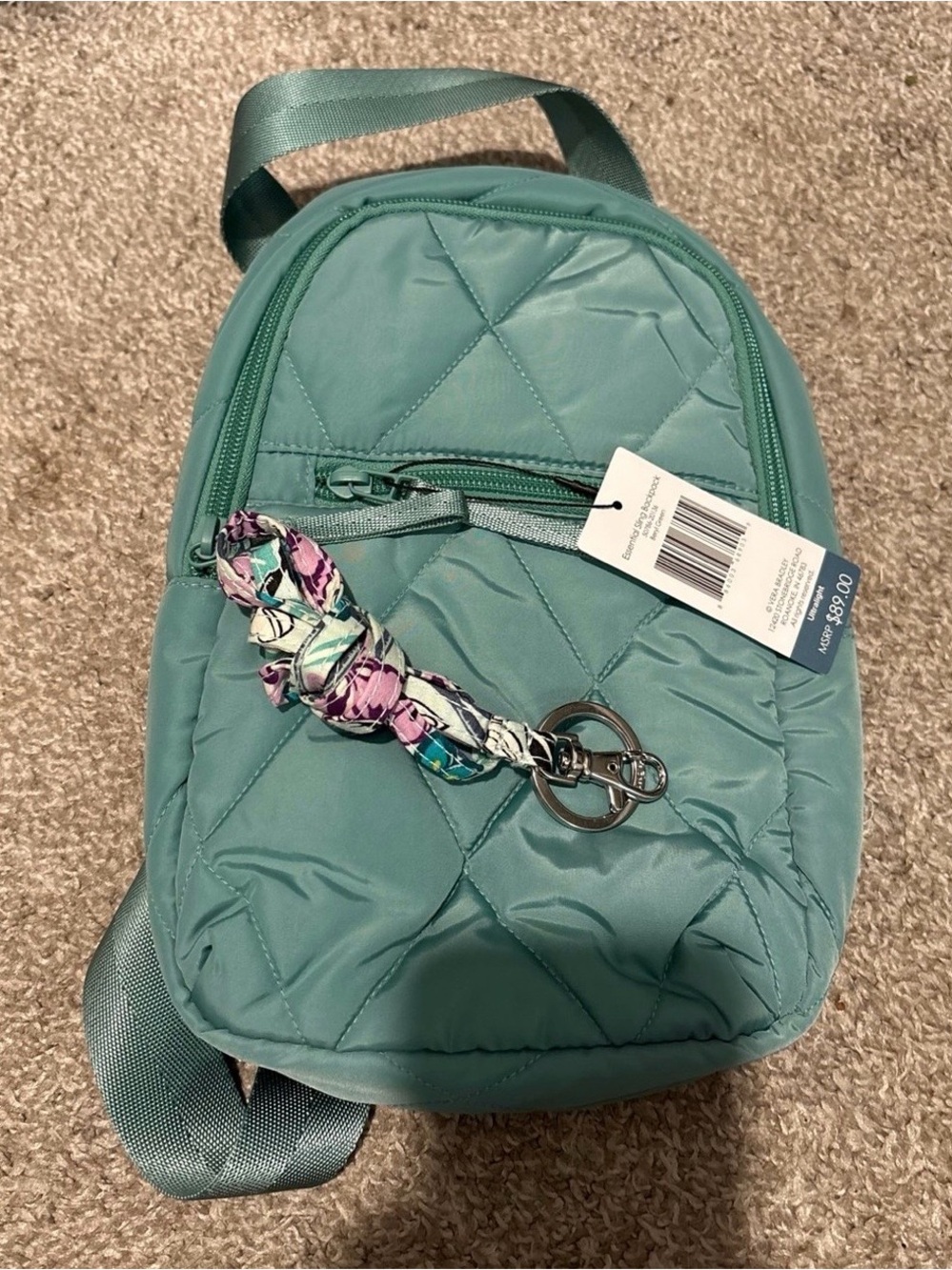 Vera Bradley Sling Bag with Floral lanyard